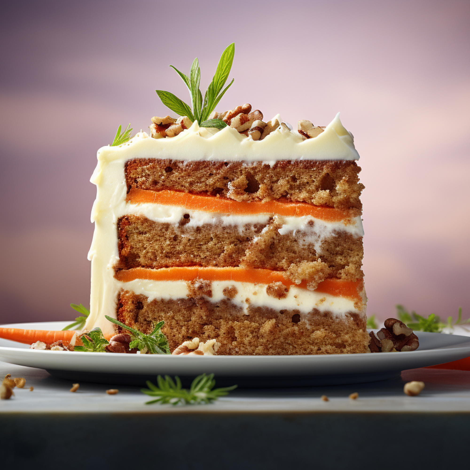Carrot Cake Slice Dessert
